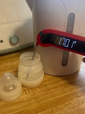 Digital Food Thermometer with Red Handle